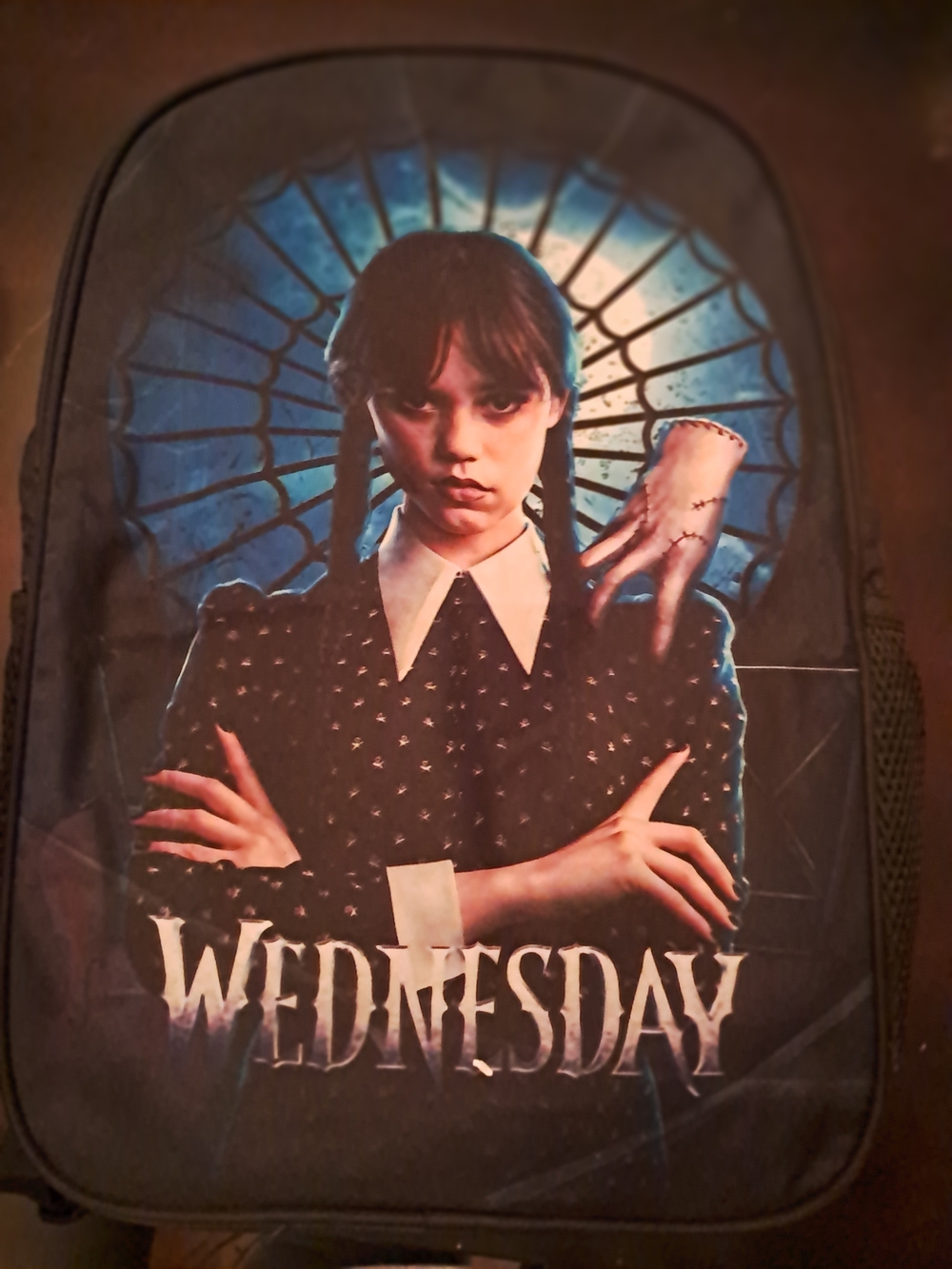Wednesday Graphic Black Backpack -  Character Design